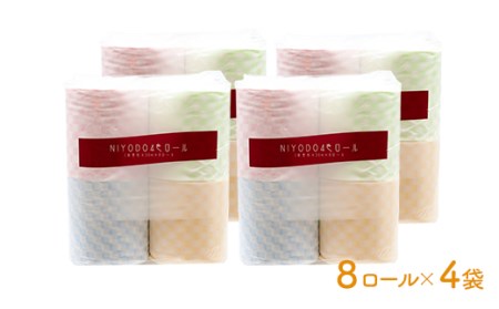 NIYODO トイレットペーパー 和柄 32ロール