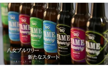 クラフトビール 飲み比べ2種6本 【ブラック 金賞受賞 / ピルスナー 銀賞受賞】 福岡 八女ブルワリー 107-006