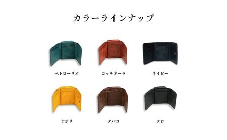 三つ折り財布 tino（ティノ）プエブロ ファッション小物 タンニン鞣し革 小銭入れ カード収納 プエブロレザー 経年変化 自然素材のみ ウォレット  コッチネーラ