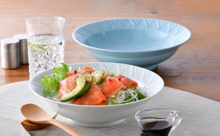【波佐見焼】WAVE 盛鉢 ボウル 2色セット 食器 皿 【一真窯】 [BB57]  波佐見焼