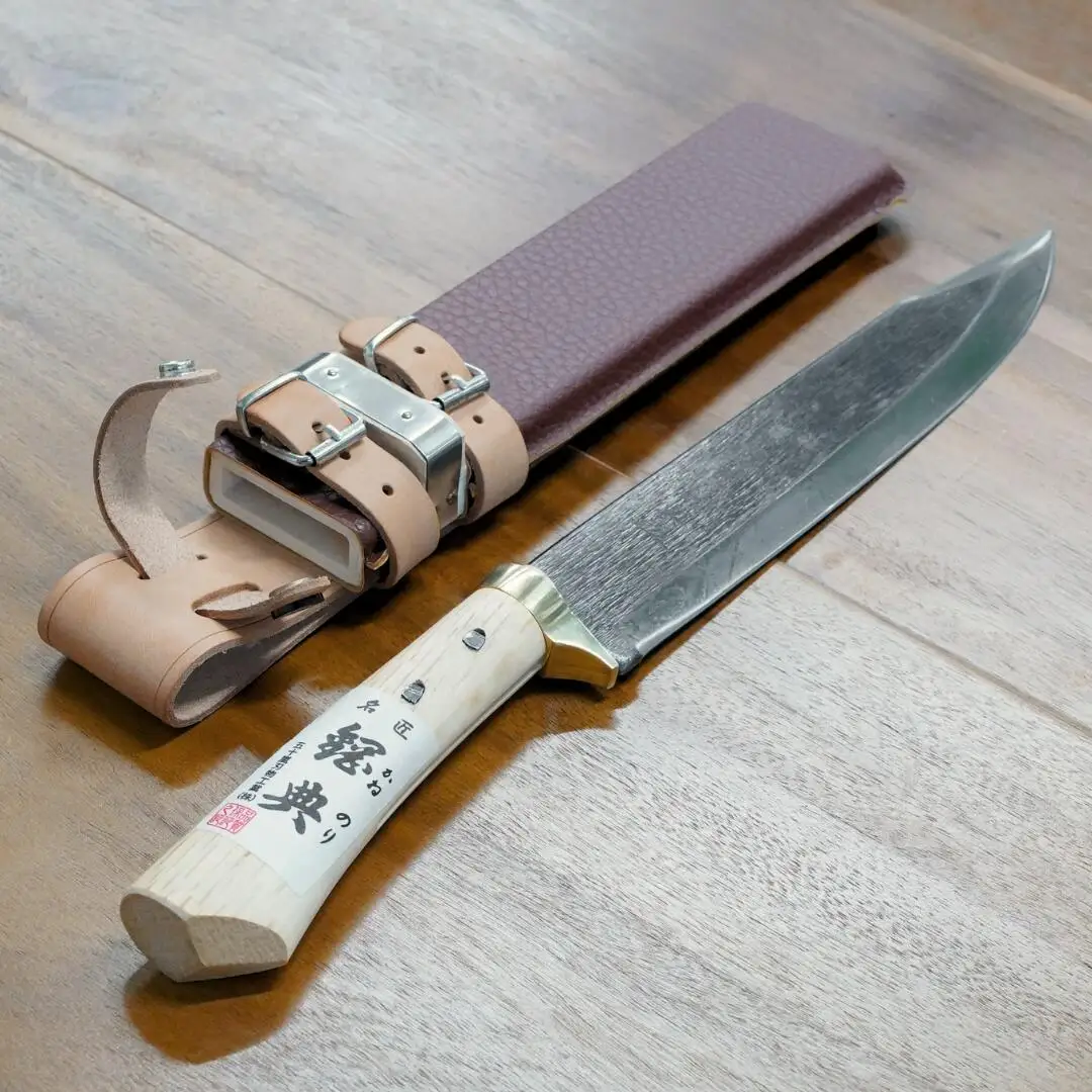 山鉈片刃（木鞘付） 右利き用 キャンプ用品  [五十嵐刃物工業] 【055P004】