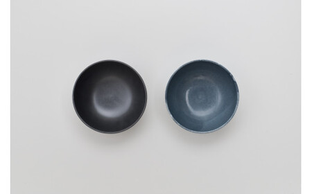 2016/ TY Bowl Set【2016/オリジナル】有田焼 食器 器 鉢 小鉢 ボウル 2個 ブラック グレー シンプル AA26-7