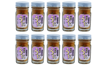 北海道 礼文島産 まろやかなコク キタムラサキウニ 甘塩一夜漬 60g×10本［株式会社やまじょう］【 うに ウニ 雲丹 一夜漬け 塩うに ムラサキウニ 珍味 おつまみ 酒の肴 ご飯のお供 贈答 ギフト 】