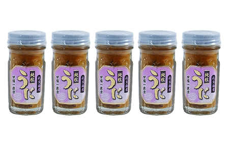 北海道 礼文島産 まろやかなコク キタムラサキウニ 甘塩一夜漬 60g×5本［株式会社やまじょう］【 うに ウニ 雲丹 一夜漬け 塩うに ムラサキウニ 珍味 おつまみ 酒の肴 ご飯のお供 贈答 ギフト 】