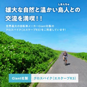 南の島のレンタサイクル（クロスバイク）日帰りプラン W055-001 チケット 体験