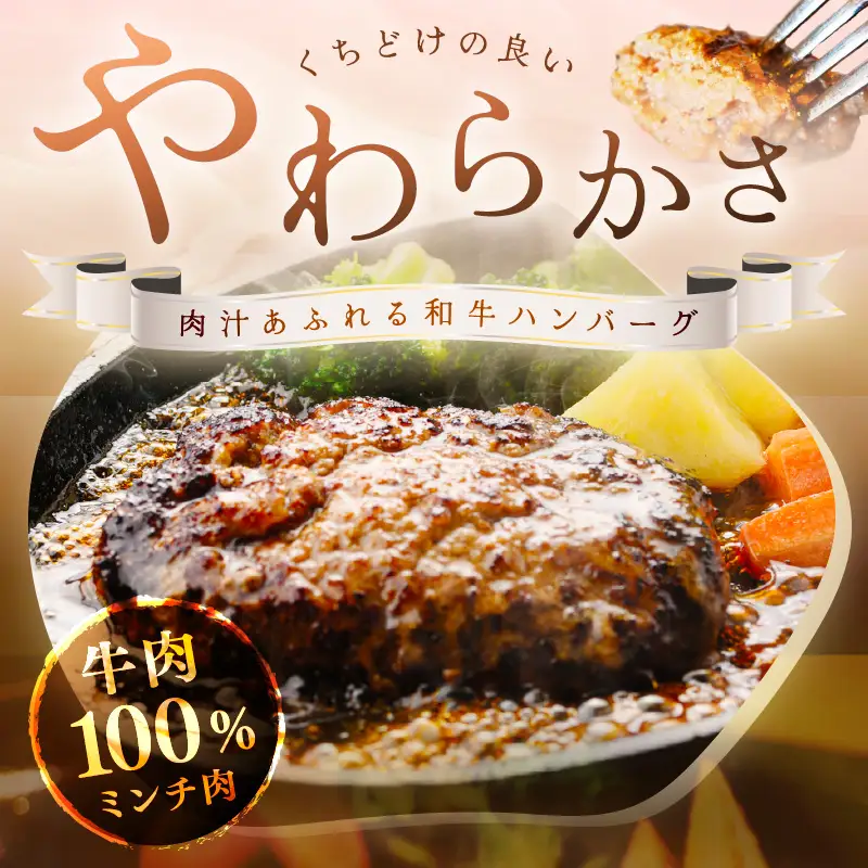 【ハンバーグ】塩で食べるやわらかハンバーグ 5個 デミグラスソース付