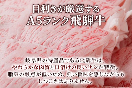 [6ヶ月定期便][A5等級] 飛騨牛ロース すき焼き ・しゃぶしゃぶ用400g [0866] すき焼き トキノ屋食品