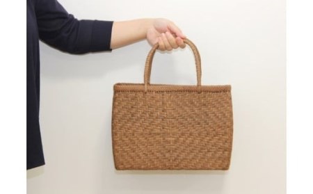 山ぶどう かごバッグ 菱形網代編み手提げバック 大サイズ 山形県 tm-kgtax