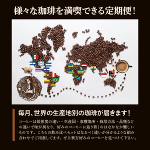 毎月メール便で届く！コーヒー200g 定期便12ヶ月コース 粉コース 〔Ec111-P〕