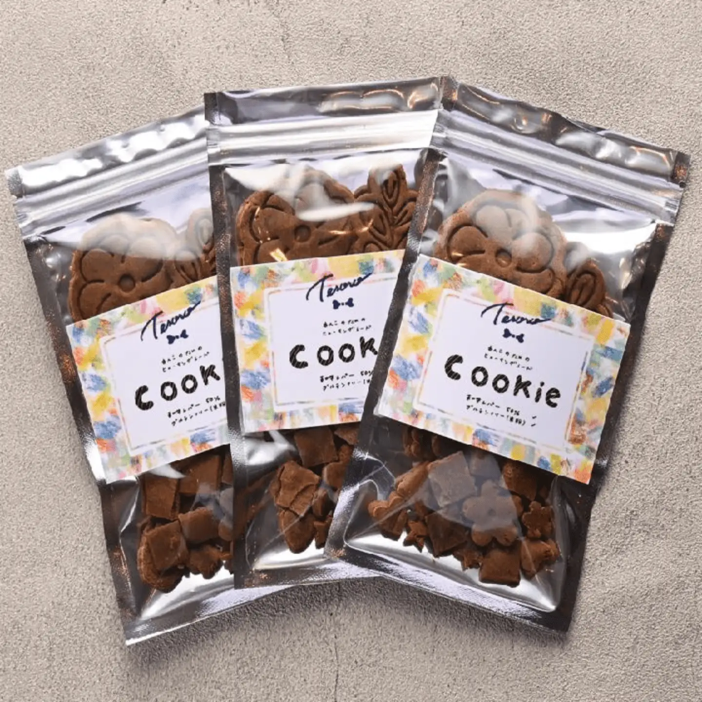 【Tesoro】わんこ用／和牛レバー米粉のクッキー　3袋入り　クッキー