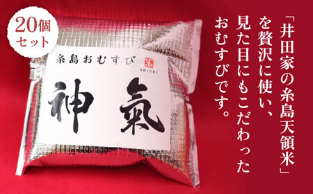 【白米】冷凍 おむすび 20個（10種×各2個） セット 糸島市 / 糸島おむすび 神氣 [ANL002]