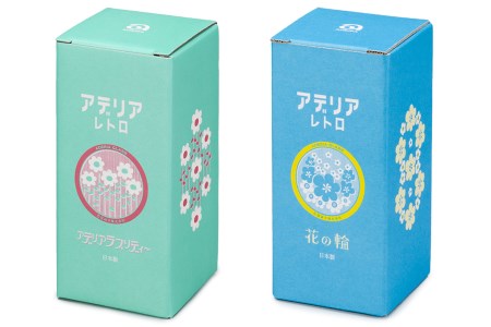 アデリアレトロ 脚付きグラス アデリアラプソディ＆花の輪｜昭和 レトロ グラス コップ 食器 アデリア アデリアレトロ 石塚硝子 【0535】