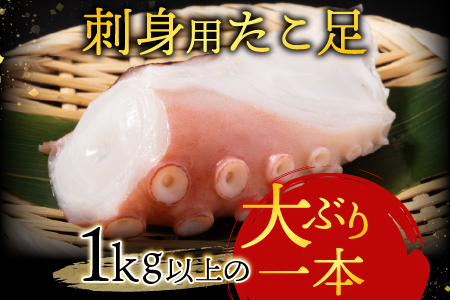 根室海鮮市場＜直送＞【北海道根室産】刺身用たこ足1本(1kg以上) A-28215