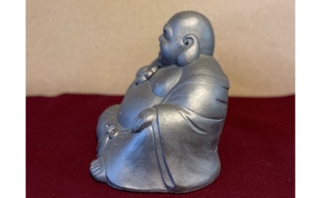 瓦細工師手作り 【座り布袋置物】 置き物 迫力 インテリア 僧侶 七福神