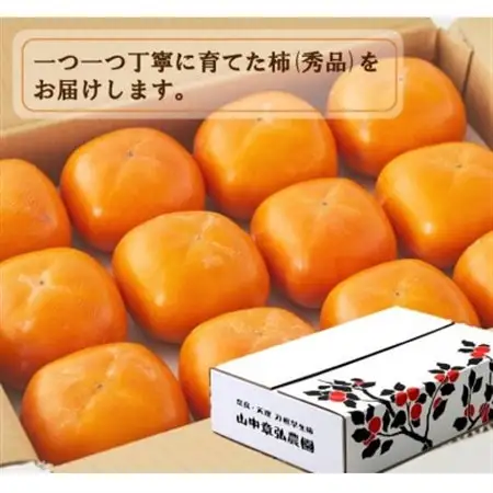 【R8年10月以降発送】刀根早生柿発祥の地・ひらたねなし柿(10～15玉入り)_果物・フルーツ 柿（カキ）  かき_【配送不可地域：離島】【1085761】