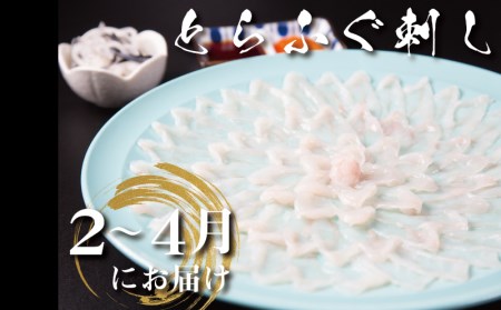 【 刺身 】定期便4回 季節のふぐ刺身 4-5人前 CX