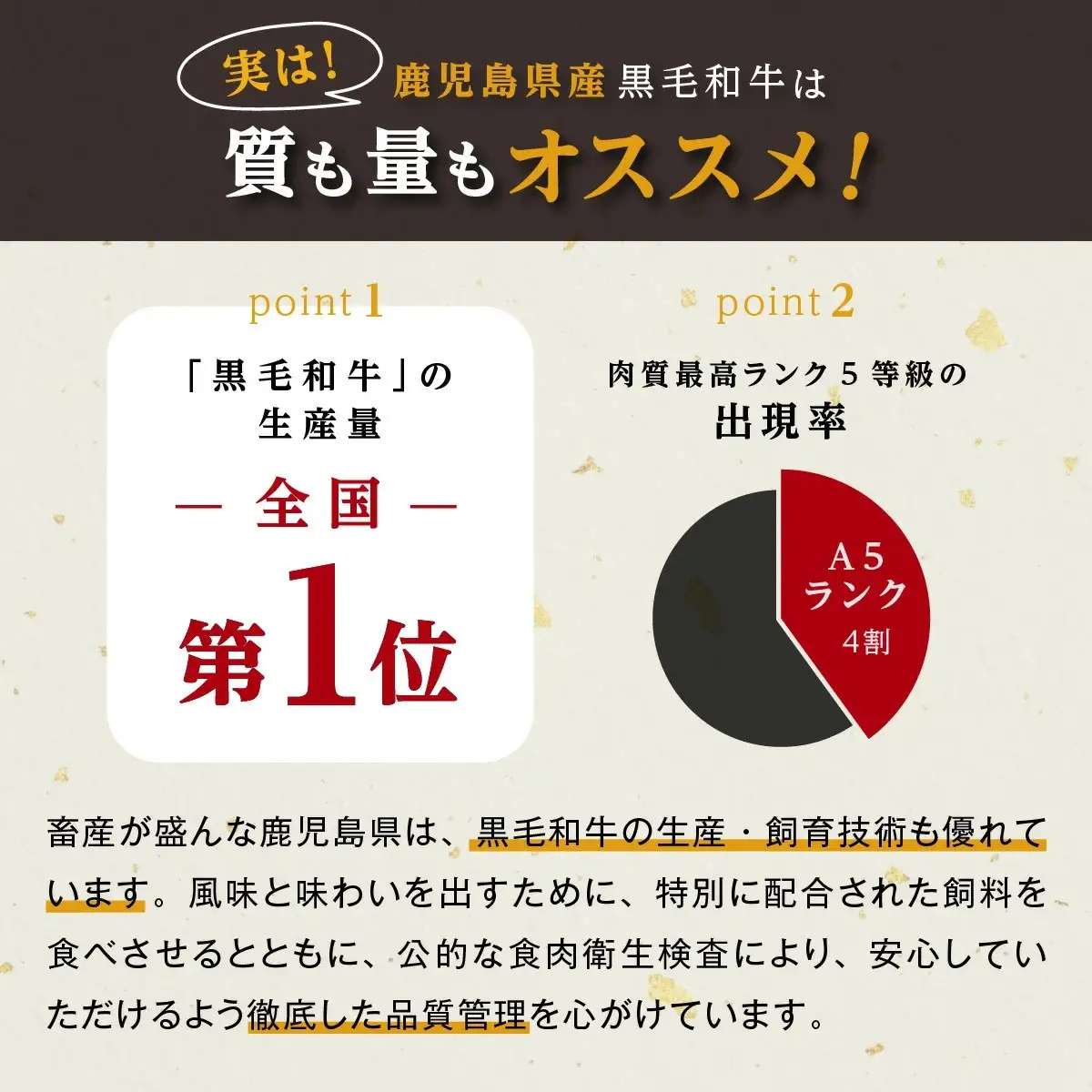 鹿児島県産　黒毛和牛ロースステーキ　200g×2枚