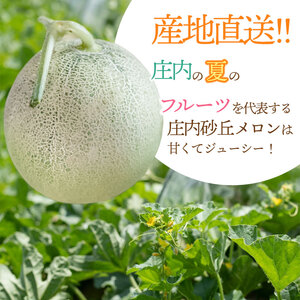 【令和8年産先行予約】産地直送！庄内砂丘アンデスメロン 約5kg (3～5玉)　佐藤農園　K-835