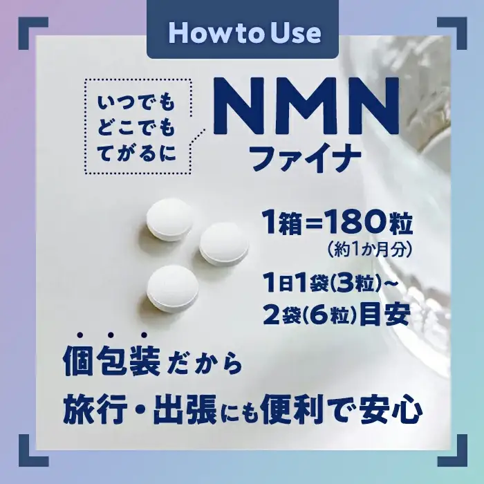 NMNファイナ サプリメント 完全国内生産 (約30日分・計180粒) 健康サポート 高純度 【GM001】【三菱商事ライフサイエンス (株)】