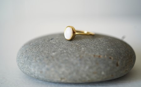 池蝶貝（イケチョウガイ）オーバルリング【10号】 アクセサリー 指輪 ファッション小物 雑貨 