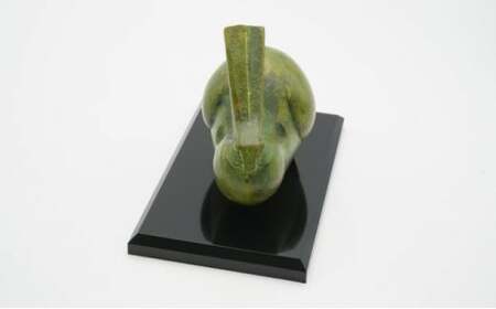 三枝惣太郎 干支 卯 栄心 工芸品 装飾品 民芸品 インテリア 置物 銅器  FAD-1027