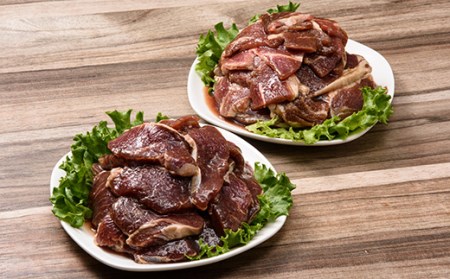 北海道 ジンギスカン ロース・ラム肉 2kg（各500g×2パック）セット バーベキュー BBQ 南幌町 NP1-288