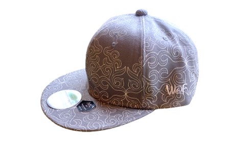 AINU CAP アイヌ 文様 キャップ 帽子 XL グレー F5F-0204