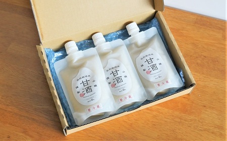 【無添加・砂糖不使用】自然栽培米のみで作った プレミアム甘酒 200g×3パック H140-032