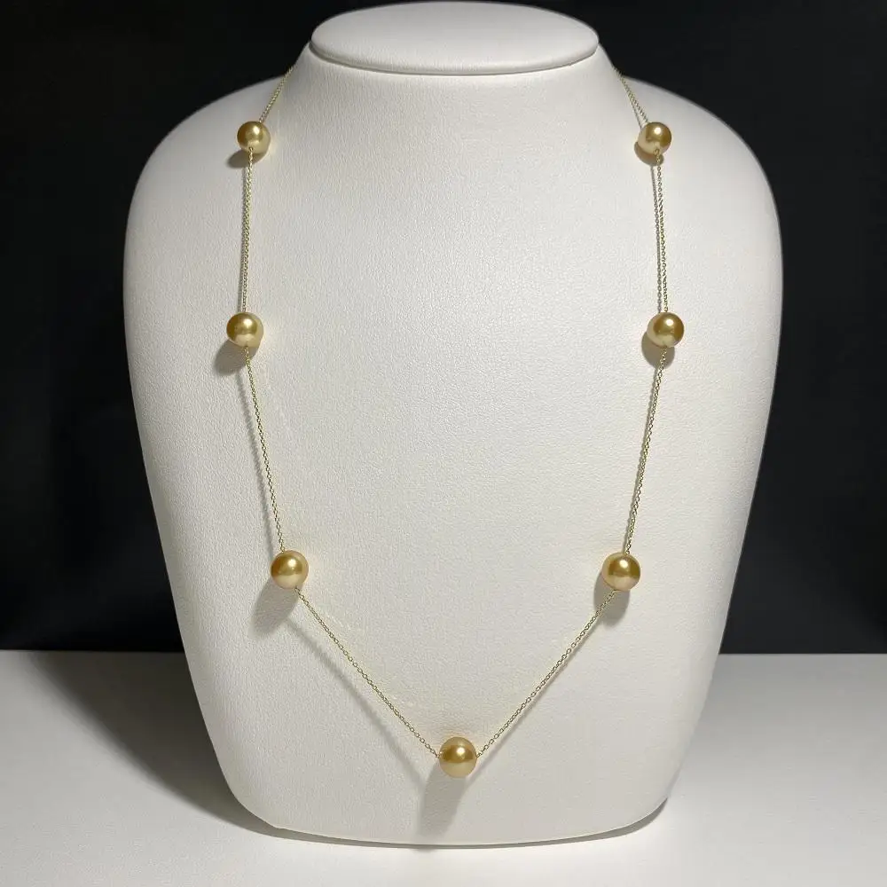 【奄美パール】Amami gold®×Sunshine Gold　白蝶真珠7mm K18イエローゴールドネックレス1674＜数量限定＞