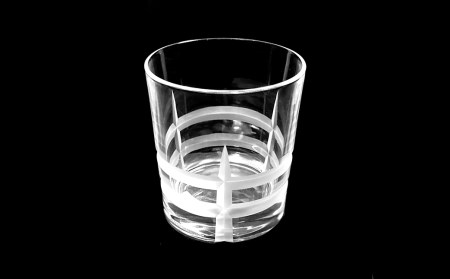 浅草切子 Bar’s Glass「プラネット ロック」2個セット 化粧箱入り_0012-050-T04