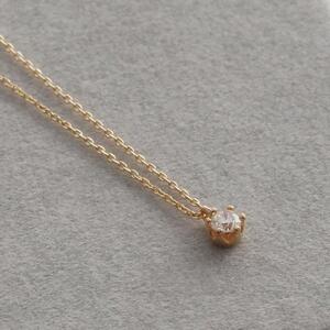 【ダイヤモンド0.1ct K10ネックレス】華やかなイエローゴールドと気品あふれる6本たてづめ 長さ40cm KN01050Y / 金 ゴールド ダイヤ ジュエリー アクセサリー ギフト プレゼント レディース シンプル 定番 ネックレス