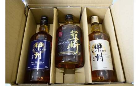【3回 定期便 隔月】 ウイスキー 各700ml×3本 甲州 ピュアモルト プレミアム 韮崎 ｜ウィスキー  ハイボール [サン.フーズ 山梨県 韮崎市 20743287] 