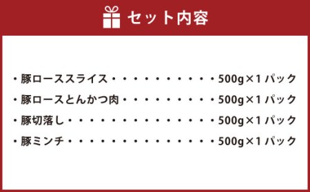 ＜宮崎県産豚バラエティーセット合計2.0kg＞翌月末迄に順次出荷【c984_tf_x1】