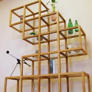 【G-Shelf オーク材】大好きなものを美しく飾る・高い技術で製作した繊細なデザインの飾り棚 オーク材 オイルフィニッシュ 家具 リビング 棚 シェルフ 飾り棚  MUFactory
