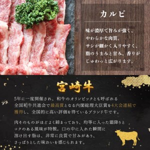 牛肉 焼肉 宮崎牛 カルビ焼肉 500g [ローカルブランディング 宮崎県 美郷町 31bb0033]