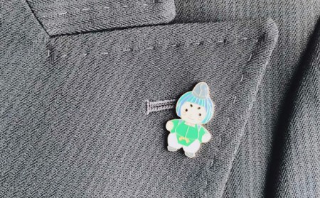 みづまろくん「ピンバッジ」 ／ ご当地キャラクター ご当地 キャラ マスコットキャラクター マスコット ゆるキャラ キャラクターグッズ オリジナル 応援 地域応援 かわいい 可愛い 癒し 癒やし みづまろくん 大阪府 No.106