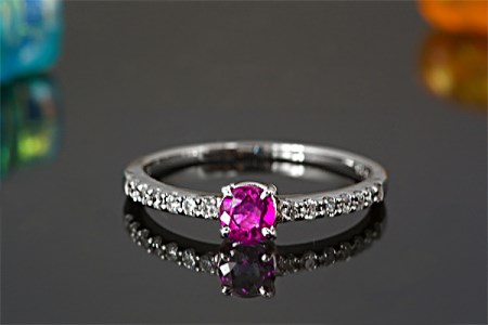 ルビー リング 0.3ct 0.3カラット イエローゴールド ホワイトゴールド K18 18金（13395） [山梨 指輪 リング ルビー イエローゴールド ホワイトゴールド ゴールド ダイヤモンド ジュエリー] 山梨県 甲斐市 BR-26