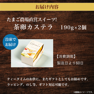 たまご農場直営スイーツ！こだわり卵のカステラ 2個セット(190g×2個) ／ Gbn-64 デザート お菓子 カステラ