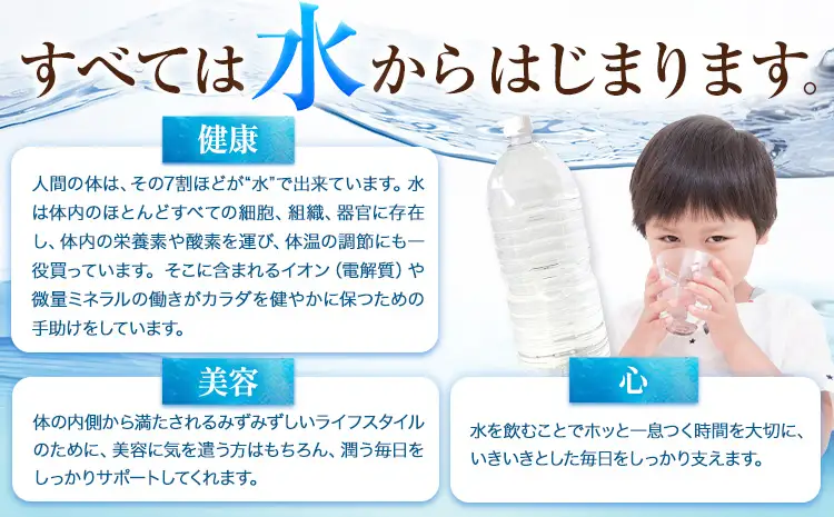 ミネラルウォーター 天然水 2L 20本｜天然水 