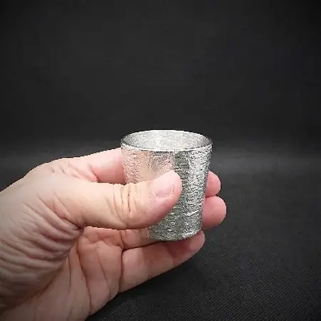 【RR】SC　SHOTGLASS　錫　(はかた錫スタジオ)　錫酒器_装飾品・工芸品     雑貨・日用品 グラス・カップ 食器 _【1127891】