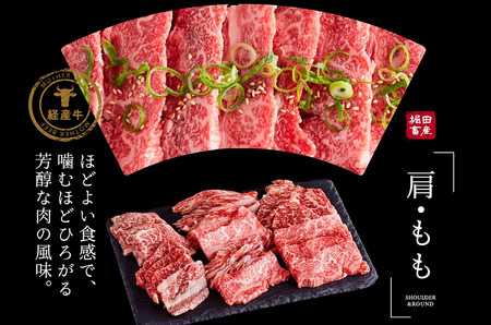 【累計2万パック突破！】但馬牛経産牛「焼肉用」（肩・モモ）1kg(500g×2)　020AA11N.／焼肉セット 黒毛和牛 いちかわ精肉店 経産牛 牛肉 国産 bbq バーベキュー 焼肉セット FN-Limited-WE