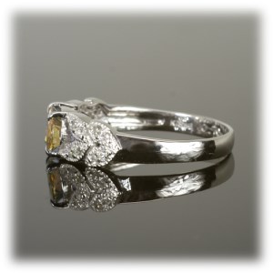 インペリアルトパーズ リング 0.7ct 0.7カラット K18 18金 ホワイトゴールド （13387） [山梨 指輪 リング トパーズ ホワイトゴールド ゴールド ジュエリー ダイヤモンド ] 山梨県 甲斐市 BR-36
