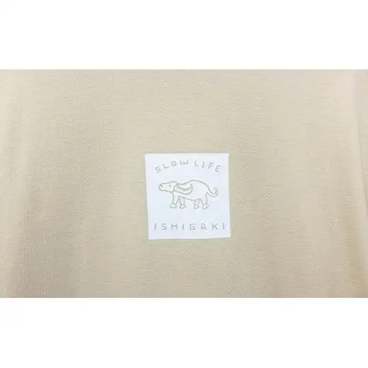 オリジナルTシャツ slow life ishigaki tee【カラー:ナチュラルベージュ】【サイズ:Lサイズ】KB-140