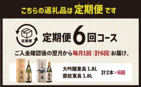 【定期便】 日本酒 2種飲みくらべ NAH028 日本酒 全6回
