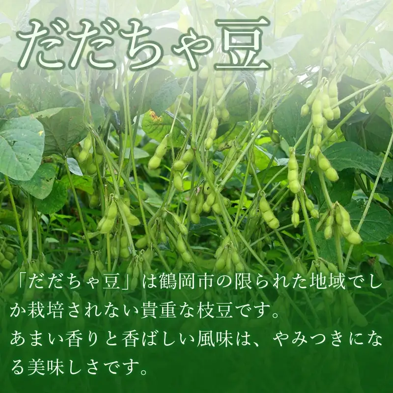 【令和8年産先行予約】 市場直送『だだちゃ豆』 2kg (500g×4袋) 山形県鶴岡市産　株式会社 元青果