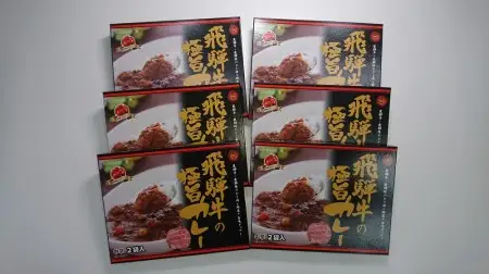飛騨牛の極旨カレー　２食入り×６箱[D0059pi]