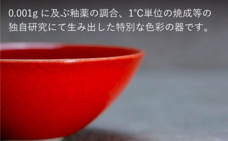 【美濃焼】bowl -syrup red- M【陶芸家・宮下将太】食器 鉢 ボウル 副菜鉢 サラダボウル デザートボウル シンプル おしゃれ 陶芸家 芸術 インテリア ギフト プレゼント 贈り物 レンジ対応 赤色 レッド 送料無料[MDL024]