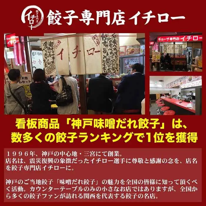【定期便6ヶ月コース】神戸名物 味噌だれ餃子2種／計100個（50個×2パック） ×6回