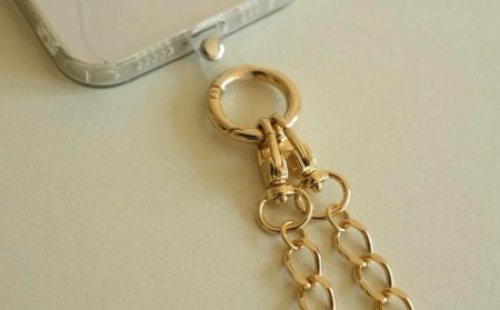 【LENERAオリジナルスマートフォンショルダー】 smartphone shoulder - maro - / gold