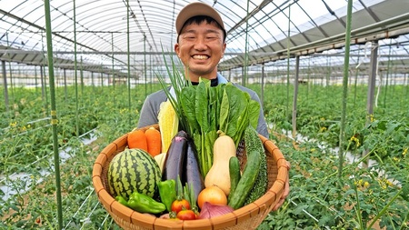 【一週間以内に発送】宗像とれたて　野菜・たまごセット【オアシス】_HA0778